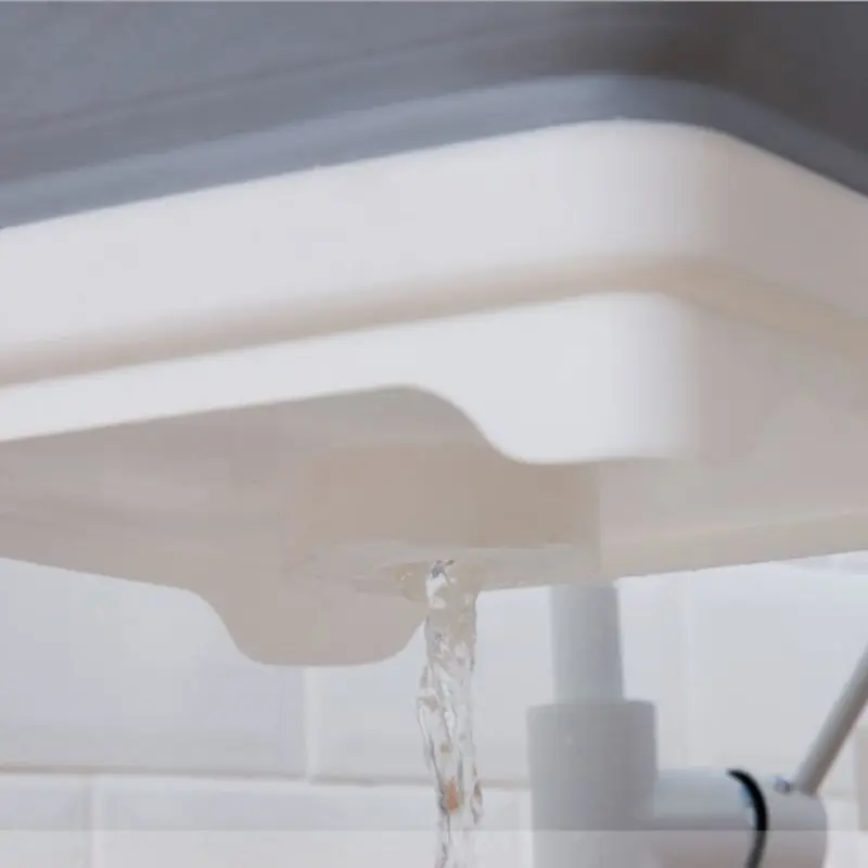 Square Fruit Vegetable Washing Washbasin Kitchen Product Supply Folding Sink Drain basket Travel Outdoor Camp Portable Basins