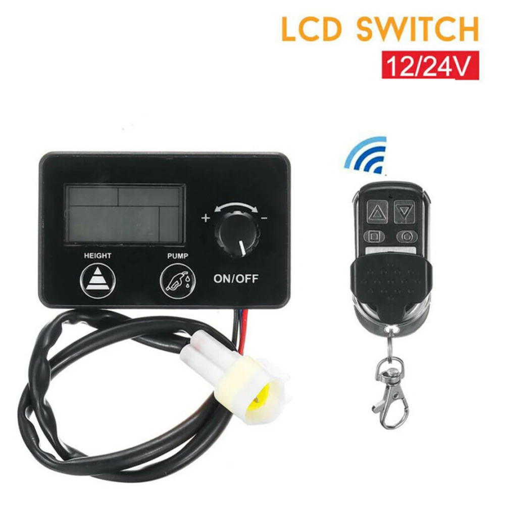 Interruptor de Controle Display Digital Remoto Diesel Aquecedor Estacionamento 12 - 24 v Peças Lcd ar 4 Lcd display digital interruptor de controle remoto