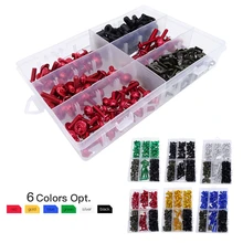 233pcs Universal Windscreen Windshield Screws Colorful Motorcycle Accessories Bolt Kits Fastener Clips For Suzuki Yamaha