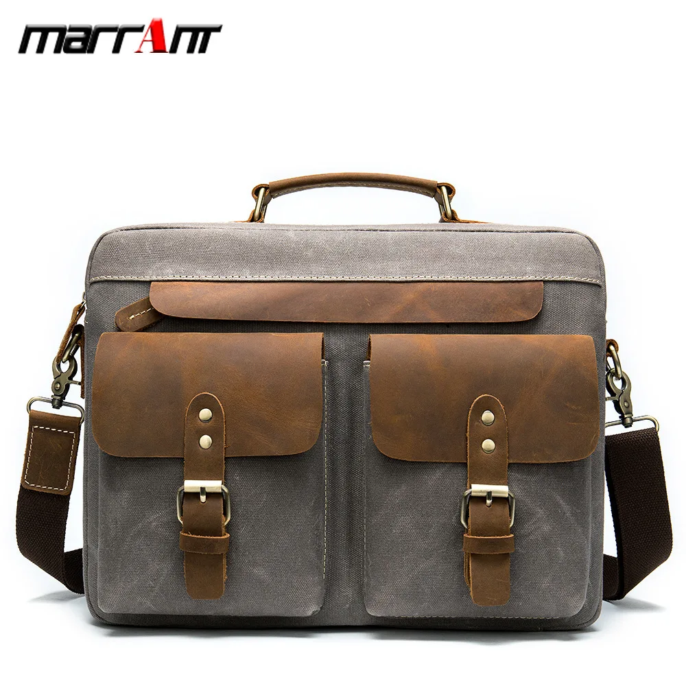 

Hand Cowhide Distribution Briefcase Business 14 Inch Computer Male Bag 9772