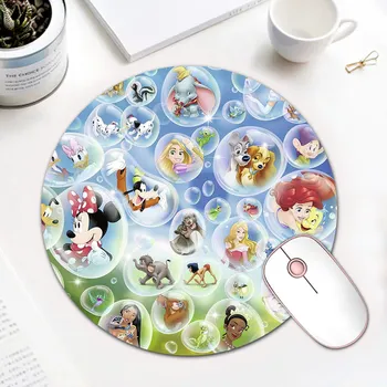

Cartoon Mickey Minnie Mouse Princess Natural Rubber Gaming Mousepad Desk Laptop PC Mice Mat Gaming Mousepad