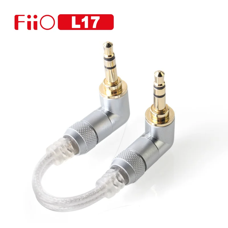 Fiio L17 L16 Professional 3.5mm Stereo Audio Cable L Shape Plug PCOCC A
