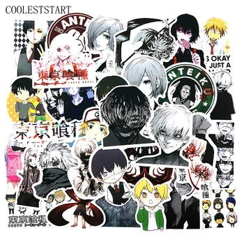 

50pcs Tokyo Ghoul Graffiti Stickers Japanese Anime For Luggage Laptop Skateboard Bicycle Backpack Decal Pegatinas Toy Stickers