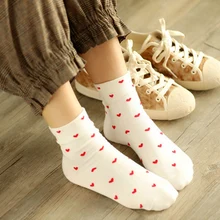 Японские милые носки из мерсеризованного хлопка; милые мягкие женские носки в стиле Лолиты для девочек