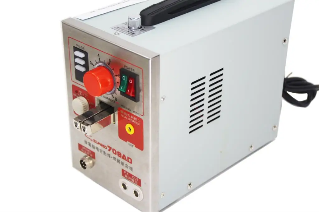 SUNKKO 709AD 220 В батарея точечной сварки с HB-70B ручка сварщика для 18650 точечной сварки