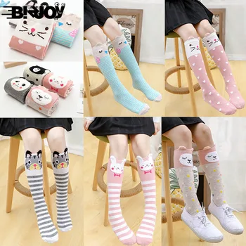 

Cartoon Cute Kids Cotton Socks Panda Fox Owl Animal Baby Cotton Socks Knee High Long Leg Keep Warm Sock Girl Children Socks 42cm