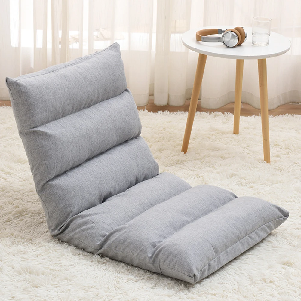 Japanese Floor Chair Folding Adjustable Lazy Sofa Gaming Padded Lounger Soft Recliner With Back Support | Дом и сад
