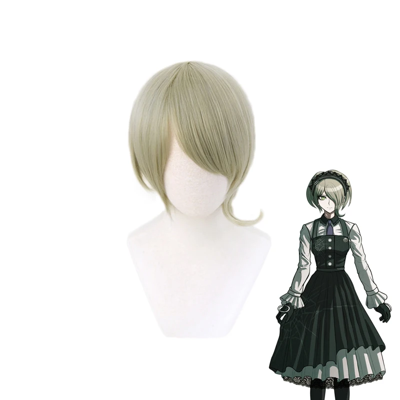 Женский короткий парик тоджо кируми Danganronpa V3 термостойкие синтетические волосы