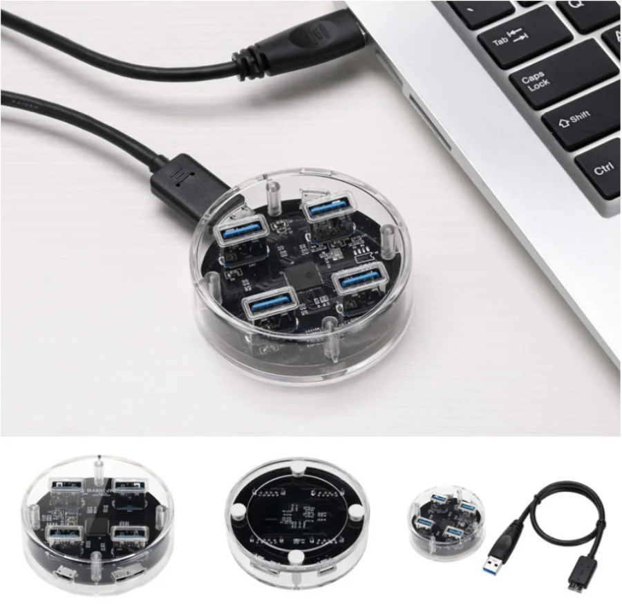 Usb-концентратор 3,0 usb разветвитель один для четырех компьютеров Внешний usb3.0 высокоскоростной концентратор компьютерный интерфейс расширитель