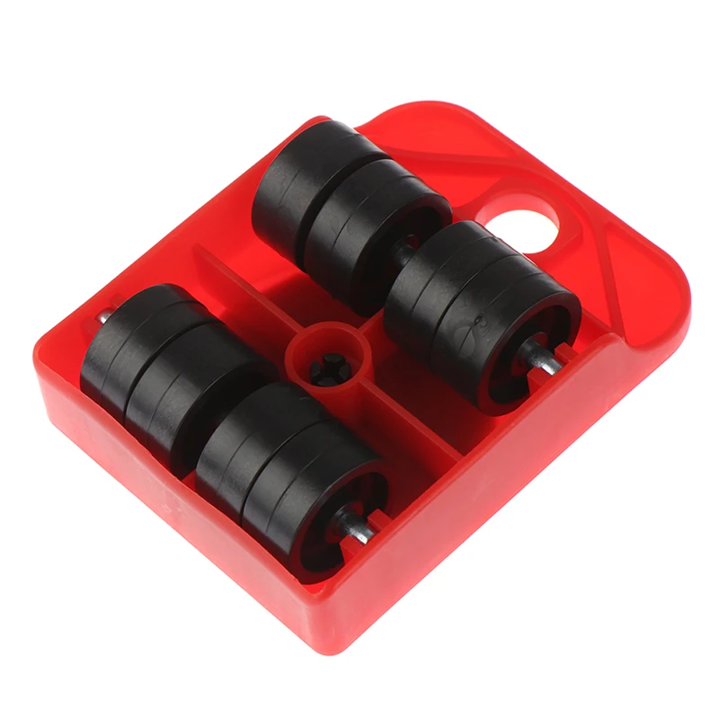 1pc 10x8cm Furniture Lifter Heavy Professional Roller Move Tool Set Wheel Bar Mover Sliders Transporter Trolley For 200kg/440Lbs-5
