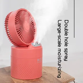 

Portable USB Fan Flexible With Air Diffuser Adjustable Mini Fan Desk Cooler Desktop USB Cooling Mist Fan Humidifier
