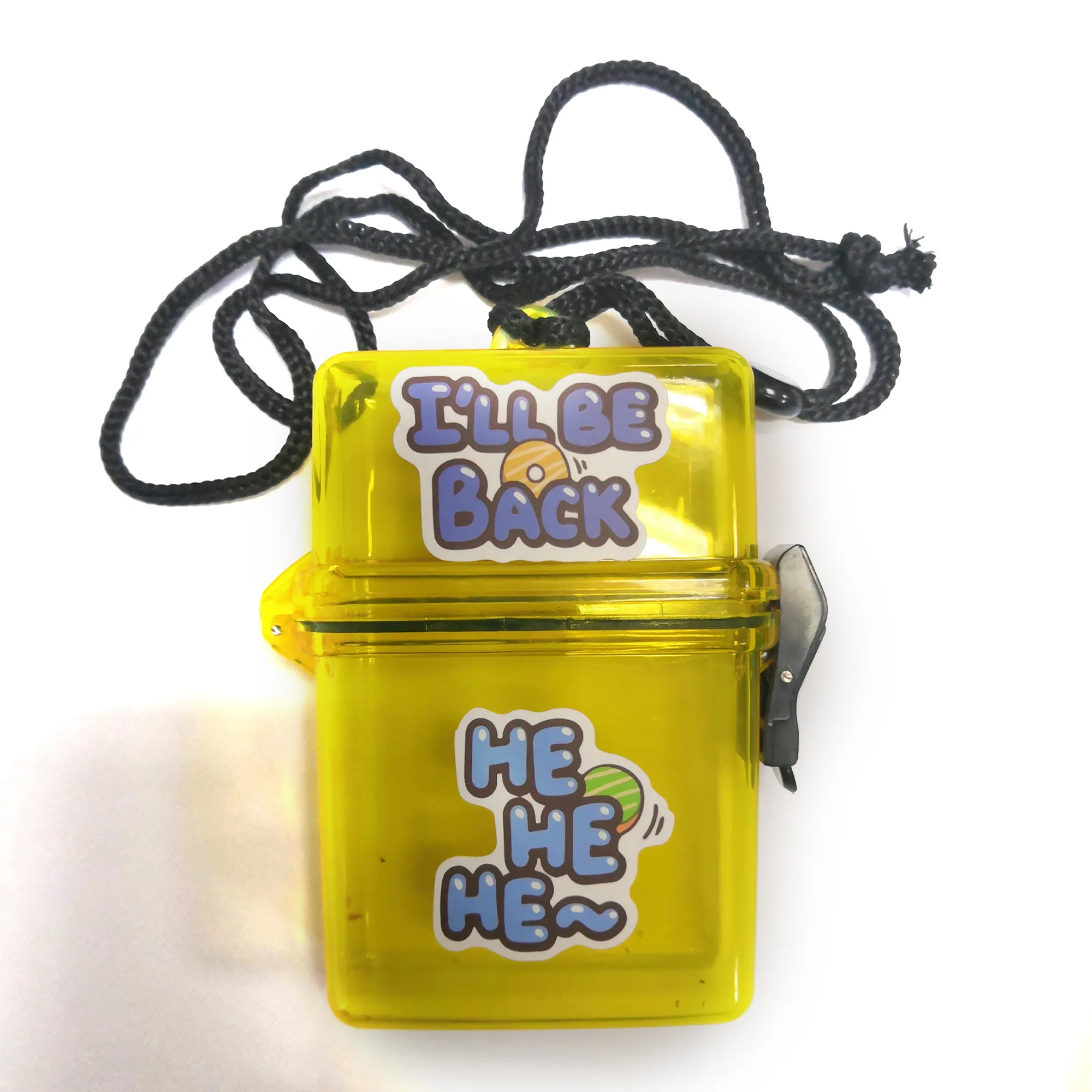 Yellow B DIY Улыбающееся письмо вмещает 20 Женский Прозрачный чехол для сигарет пляжная коробка портативный водонепроницаемый гаджет женский подарок - Цвет: Yellow B