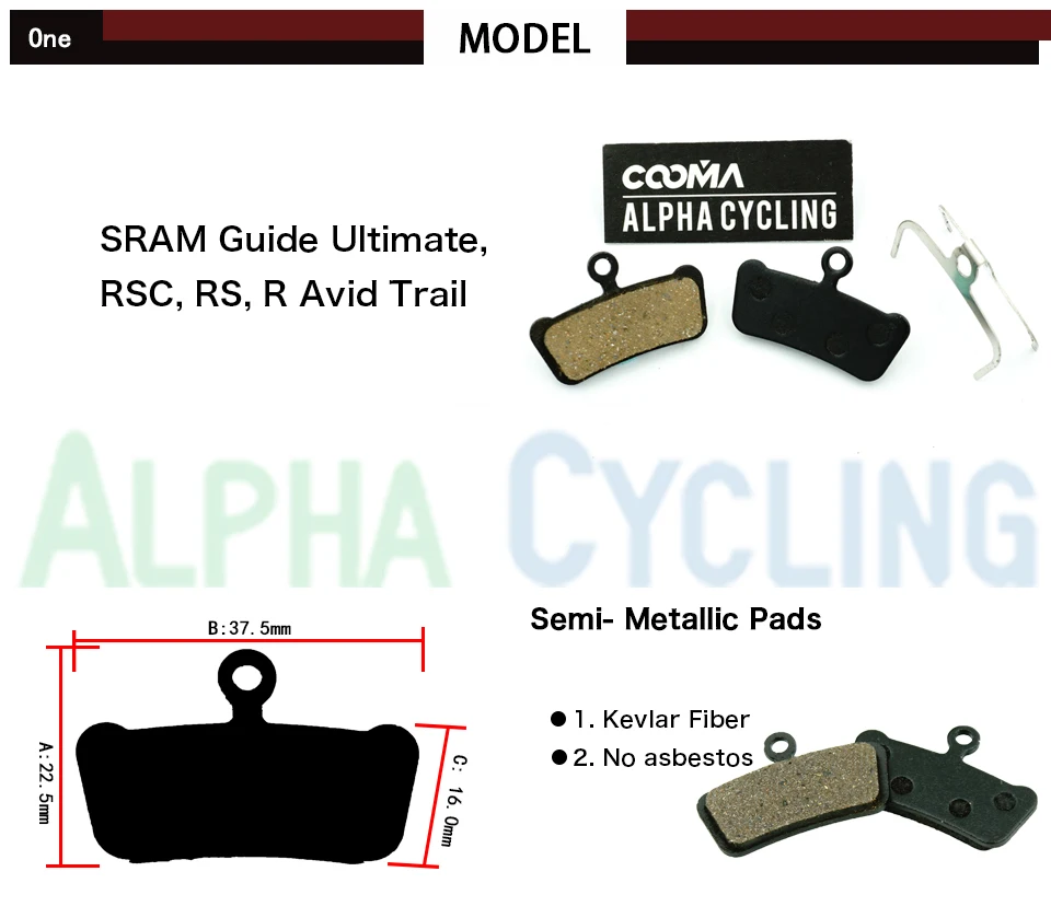 Велосипедные дисковые Тормозные колодки для SRAM Guide RSC RS R пробный дисковый тормоз