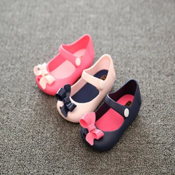 

0-6Years Kids Toddler Baby Girls Shoes Princess Non-Slip Plastic Bow Summer Buckle Shoes Sandals