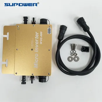 

Waterproof IP65 MPPT Solar Grid Tie Micro Inverter 600W WVC600 PV On Grid Connected Microinverter Inversor AC 220V 230V Output