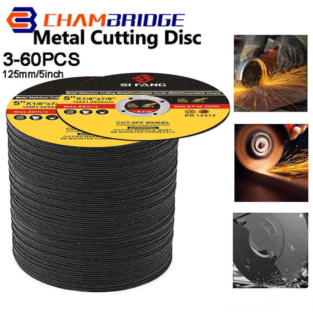 125mm 5 Metal Cutting Discs,5 Inch Cut Off Wheels Flap Sanding Discs Grinding Discs Angle Grinder Wheel 3-60Pcs xcan flap discs sanding discs 115mm 4 5 inch 40 60 80 120 grit grinding wheel blade for angle grinder abrasive tool sanding disc