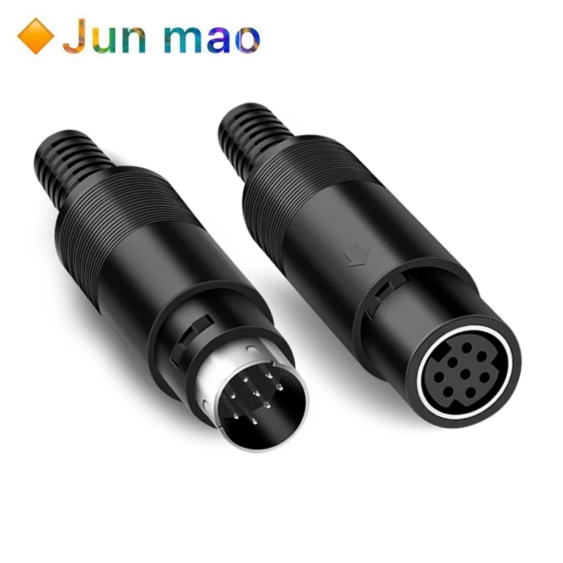 1 шт. MINI DIN 4P - 8 P штекер MIDI аудио кабель адаптер штекер 4 5 P 6 ...