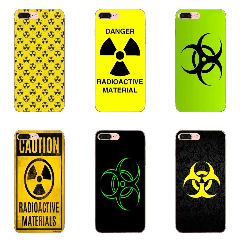 

Soft Phone Cases Cover For Galaxy J1 J2 J3 J330 J4 J5 J6 J7 J730 J8 2015 2016 2017 2018 mini Pro Cool Yellow Radioactive Logo