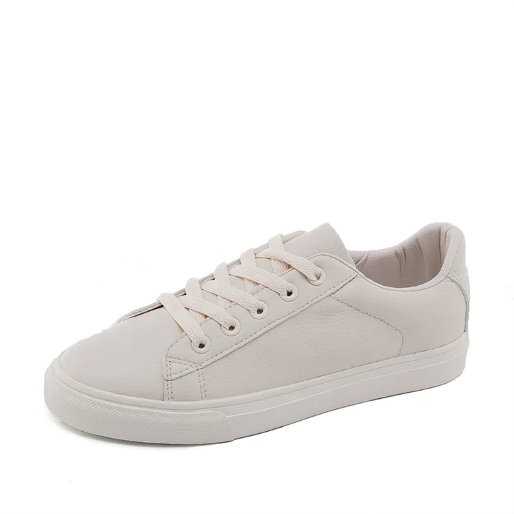 Women Casual Shoes Light Sneakers Breathable PU Autumn Vulcanized Shoes Outdoor Lace-Up Shoes Tennis