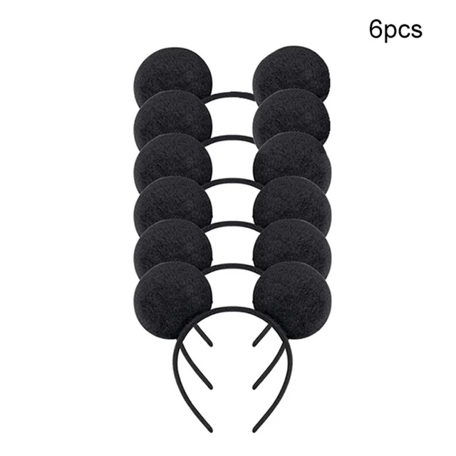 Mickey Mouse Theme Party Banner Party 6 People Disposable Plate Napkin Cup Cake Toppers for Kids Favor Flag Decoration Gifts Hair band 6pcs