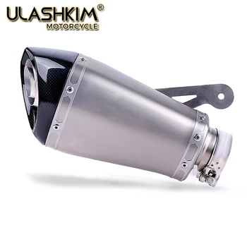 

Motorcycle AKRAPOVIC Carbon Fiber Exhaust Muffler Escape Middle Link Pipe Full System Slip-On For BMW S1000RR S1000 RR 2010-2017