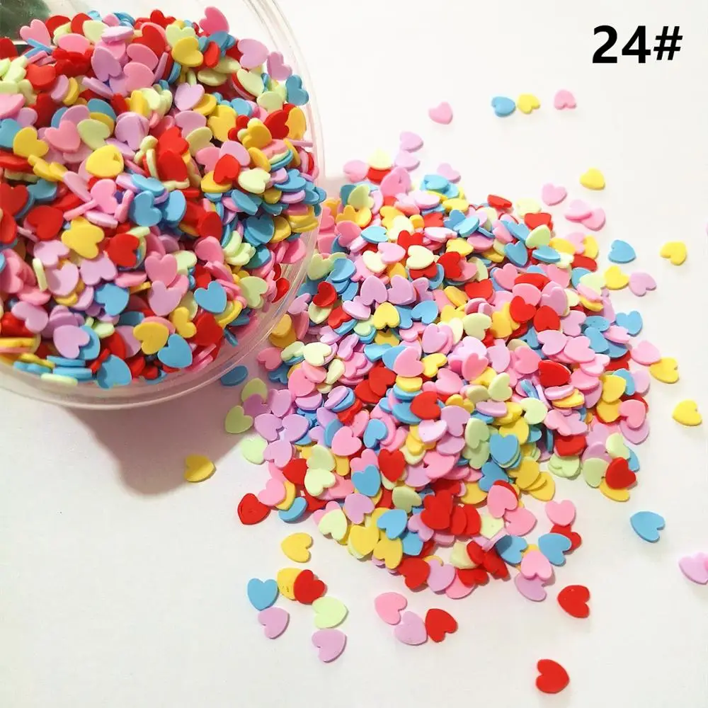 FLA 100g Slime Clay Fake Candy Sweets Sugar Sprinkle Decorations for Fake Cake Dessert Food Particles Decoration Toys 16