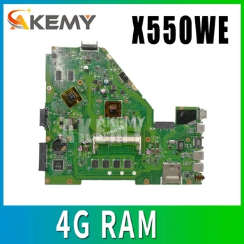 

X550WE Laptop motherboard for ASUS X550WE X550W X552W Test original mainboard 4G RAM Radeon R3 A4-5100/A4-6210