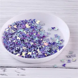 Vibrant Butterfly Nail Sequins - 12 Color Set for DIY Nail Art Decoration (10g) (JG Light Purple)