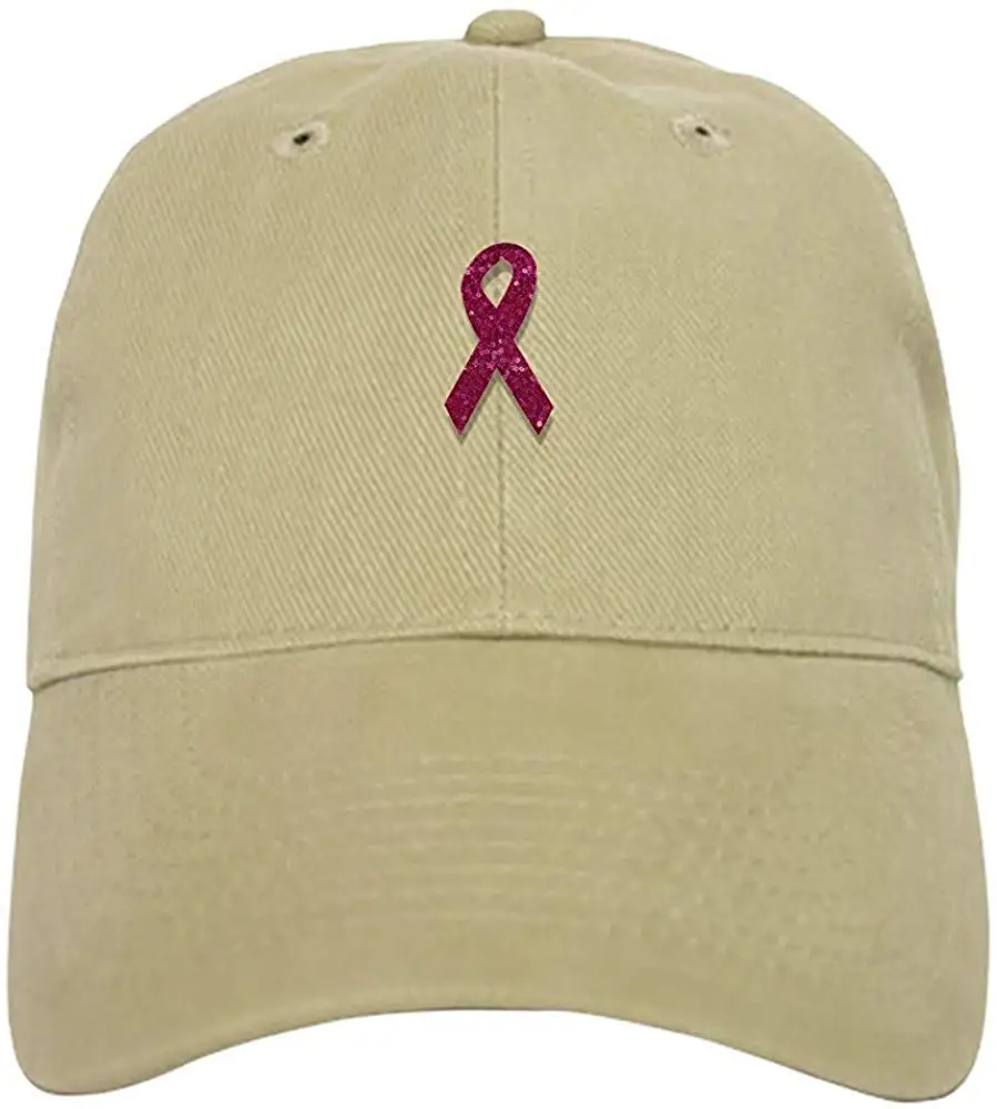 Блесток Розовый Рак груди лента бейсболка