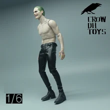 

In Stock 1/6th Fashion CROW DH TOYS Trendy Tight Leather Pants (with stretch) Slim Model For 12inch Action Doll