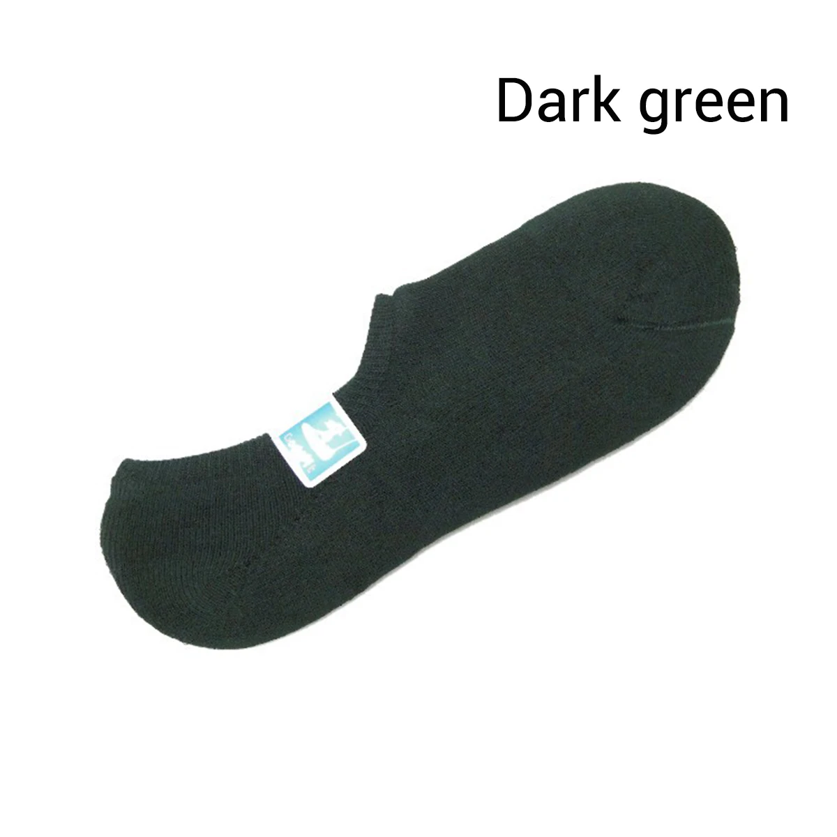 Autumn Winter Men's Socks Invisible Towel Style Warm Cotton Socks Silica gel Anti-slip Boat Socks High Qualtiy Terry Sox - Цвет: dark green