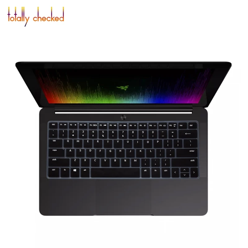 black Силиконовый защитный чехол для клавиатуры ноутбука razer Blade Stealth 4K RZ09 12,5'' - Цвет: black