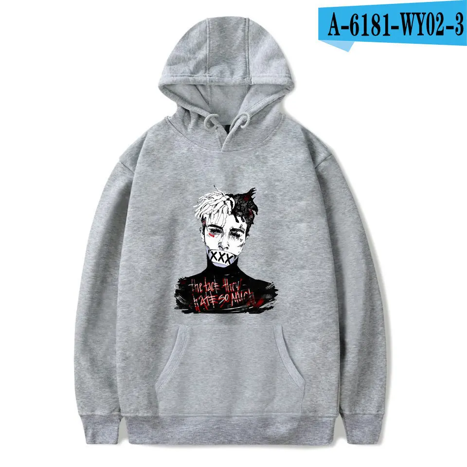 Youths/Модная уличная Мужская толстовка в стиле хип-хоп XXXtentacion, Женская толстовка, спортивные костюмы в стиле кэжуал, топы - Цвет: A-6181-WY02-3
