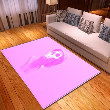 

Halloween Party Area Rugs Creative Skull Printed Carpets for Living Room Bedroom Decor Rug Flannel Memory Foam Large Size Carpet