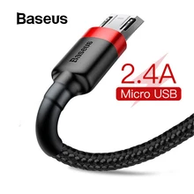 Baseus 2.4A Micro USB кабель для быстрой зарядки USB кабель для передачи данных для samsung S7 Xiaomi Redmi Note 5 8 все микро-usb для устройств на аndroid зарядный провод кабель micro usb зарядное устройство for Micro