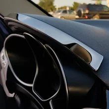 Хромированная накладка на козырек торпедо панели приборов из нержавеющей стали для Лада Веста Lada Vesta sedan universal SW Cross Sport