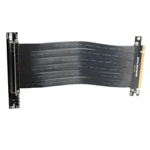 Alta velocidade pcie 3.0 gen3 pci-e 16x extensor riser gpu cabo de extensão superior encurralado 90 graus para rtx 2080ti placa gráfica