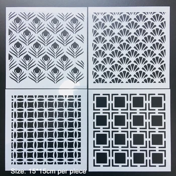 

craft stencils Layering Stencils vinyl Background DIY card Painting Scrapbook Coloring Embossing Album paper craft Card Template