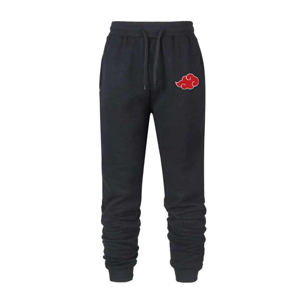 Pantalones informales para hombre, ropa deportiva con estampado de símbolos de nube, Akatsuki, chándal, pantalones de chándal