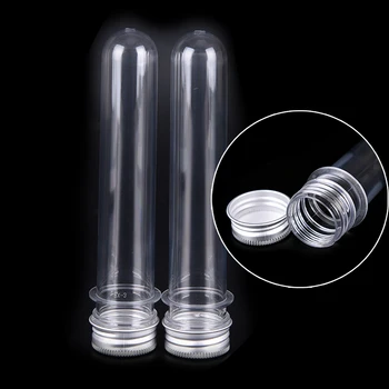 

Empty Clear Pet Cosmetic Tube Portable Transparent Mask Bath Salt Test Bottle 40ml Plastic Tube With Aluminum Cap