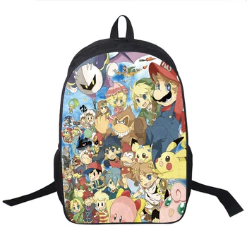 

Eevee Gengar Backpack High Quality Children Boys Girls School Backpacks back to school College Bags for Teens