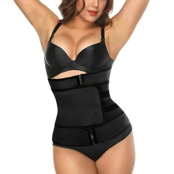 

Neoprene Sauna Sweat Waist Cincher Zipper Corsets Body Shaper Abdominal Slimming Belt Tummy Trimmer Shapewear