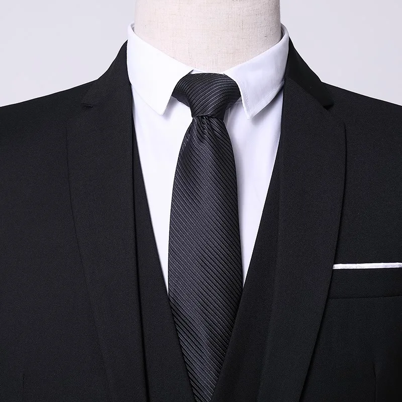 3 Piece Suits Men Men's Suit Suit Korean Edition Youth Handsome British Style Slimming Suit Groomsman's Wedding Dress Blazers