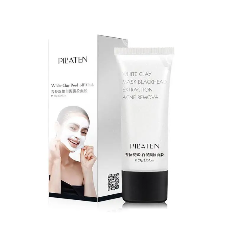 

75g White Clay Blackhead Remover Face Tearing Mask Deep Cleansing The Blackhead Acne Treatments Mask T Zone Care Face Care Mask