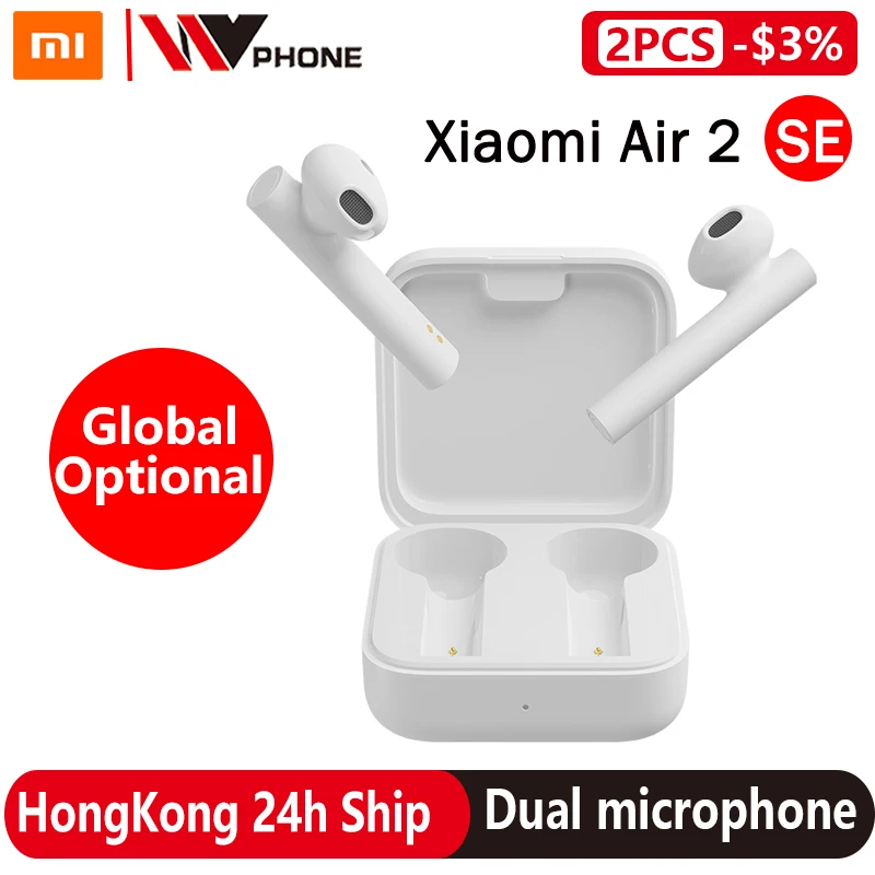 Xiao Mi Air 2 SE полностью Беспроводные стереонаушники Bluetooth наушники AirDots Pro 2SE