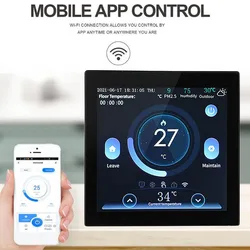 Wi-Fi Smart Programmable Thermostat Schedule APP Remote Controller Voice Control Compatible With Assistant Controller 3A