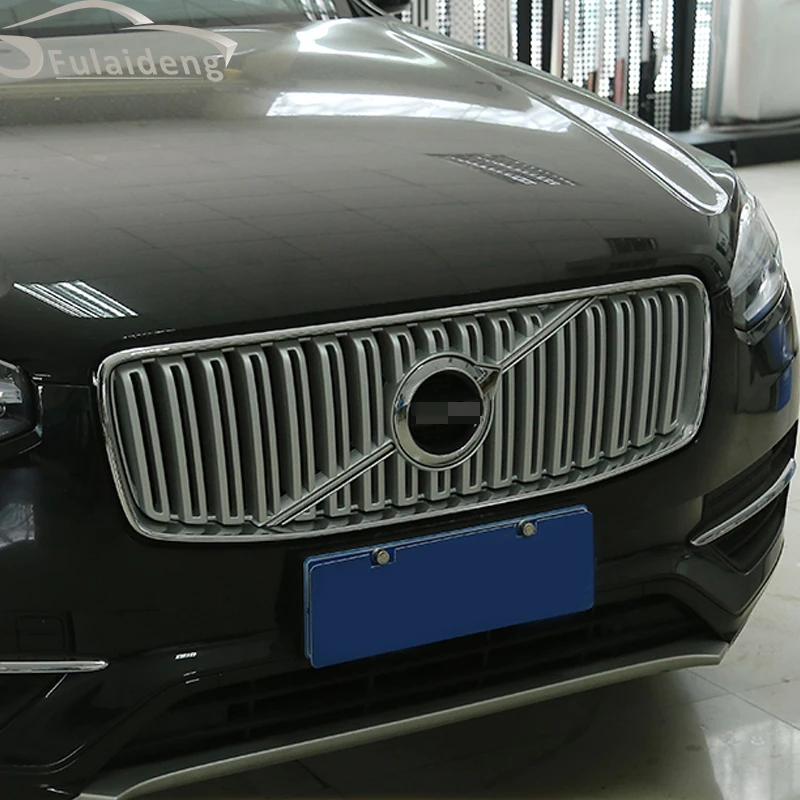 Для Volvo XC90- ABS Хромированная передняя решетка бампера литые накладки аксессуары для стайлинга автомобилей