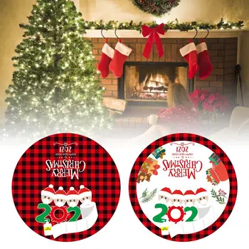 

90CM Christmas Tree Decoration Tree Skirt Durable Snow Flower Elk Christmas Tree Skirt Lightweight and Soft Christmas Tree Skirt
