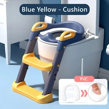 

2 Colors Baby Folding Ladder Potty Toilet Traning Seat With Adjustable Step Stool Children's Pot For Boy Kids Girl Child Urinal