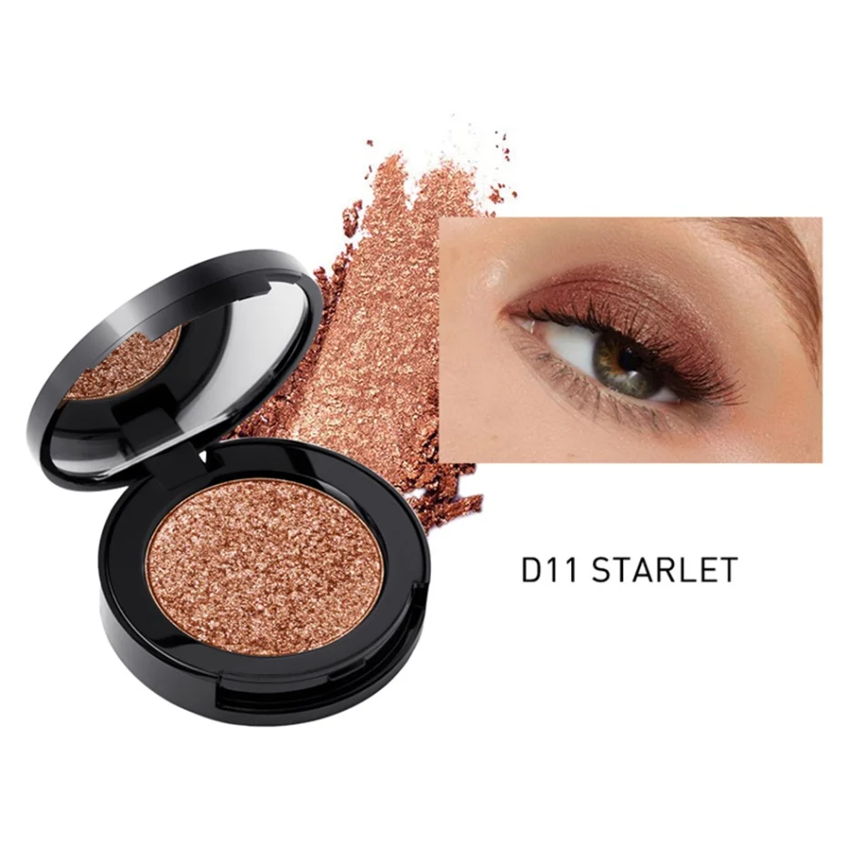 STAGENIUS 16 colors Baked Powder Monochrome Eyeshadow Palette Matte Glitter Waterproof Long-lasting Glitter Eyeshadow powder - Цвет: D11